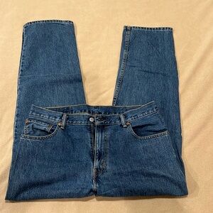 Men’s Levi’s 550 blue jeans 36/30 light blue, faded
